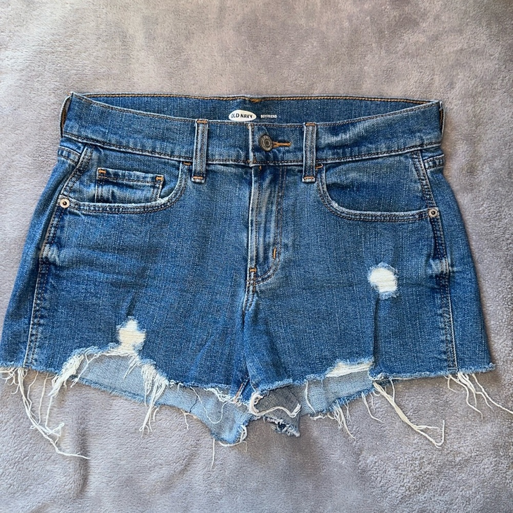 old navy boyfriend jean shorts